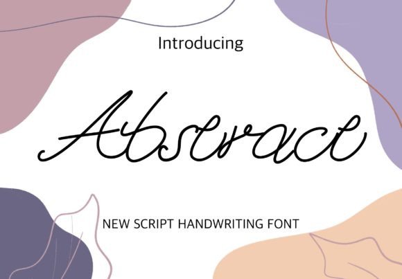 Abstract: A Handwritten Typeface for Modern Editorial Design