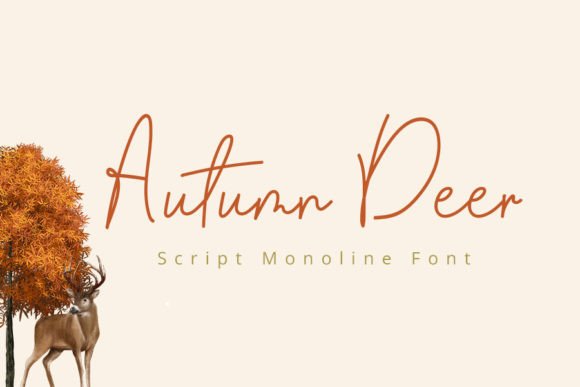 Autumn Deer: The Script Typeface That Elevates Your Campaign Visuals