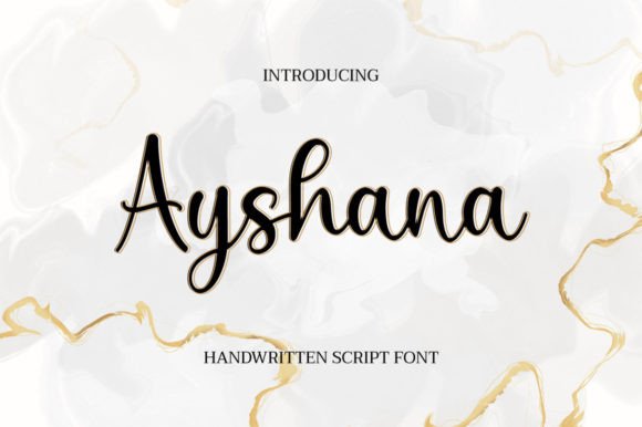 Ayshana: The Perfect Handwritten Typeface for Your Craft Shop