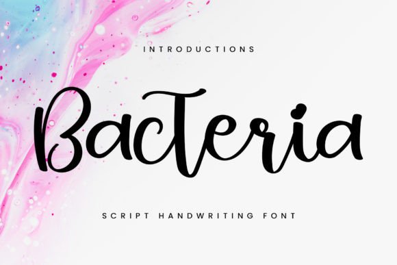 Bacteria: A Handwritten Typeface for Elegant Web Design