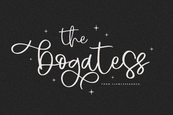 Bogatess: The Enchanting Handwritten Typeface for Crafters