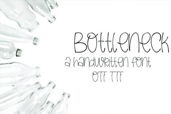 Bottleneck: The Perfect Handwritten Typeface for Crafters and Sellers