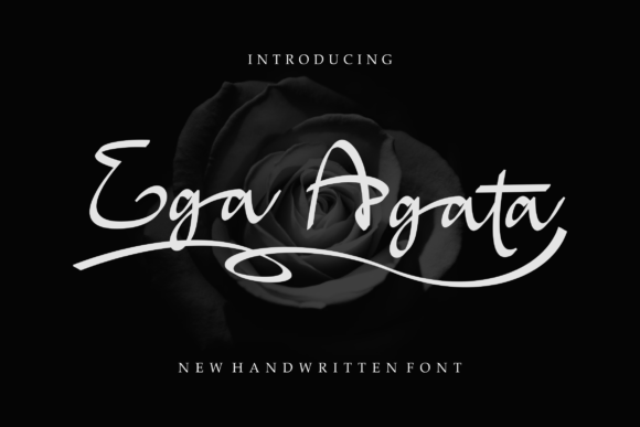 Ega Agata: The Handwritten Typeface for Authentic Craft Designs