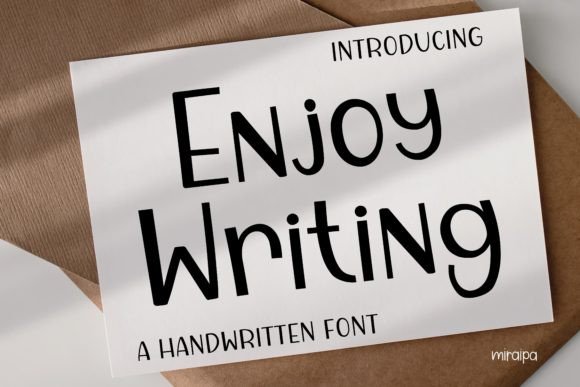 Enjoy Writing: A Handwritten Typeface for Authentic Branding