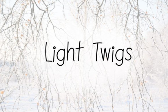 Light Twigs: A Handwritten Typeface for Authentic Brand Identity