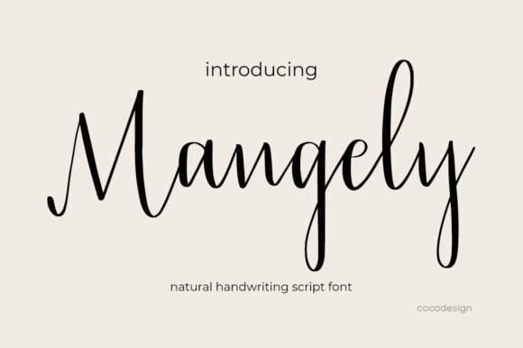 Mangely: The Handwritten Typeface That Elevates Editorial Design