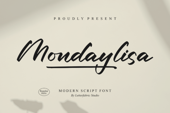 Mondaylisa: The Modern Script Typeface for Scroll-Stopping Visuals