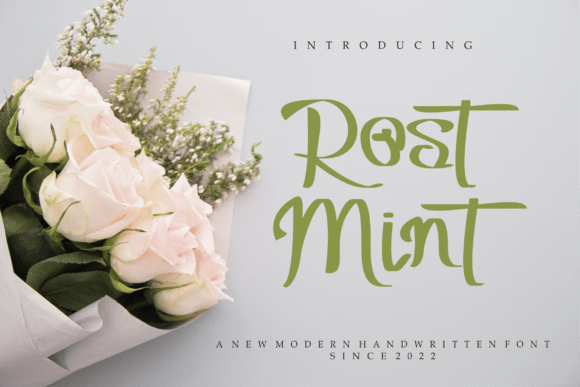 Rostmint: The Handwritten Typeface for Modern Editorial Design