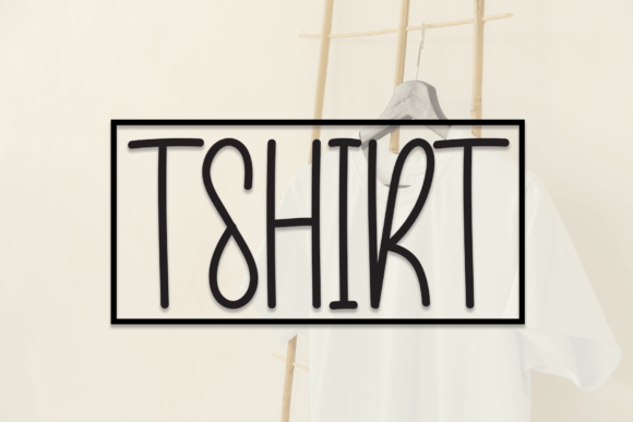 Tshirt: A Handwritten Font for Warm Editorial Design