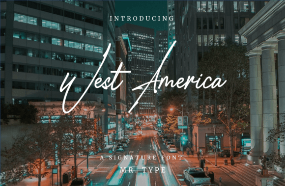 West America: The Elegant Script Font for Authentic Branding