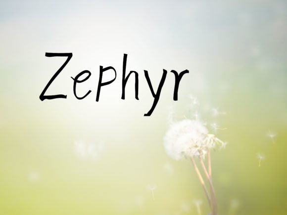 Zephyr: A Handwritten Typeface for Calm Editorial Design